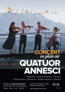 Affiche_concert_QuatuorAnnesci_03.07.21_Le Pôle