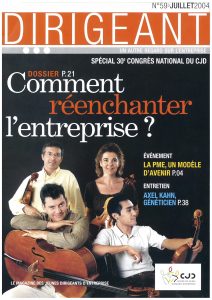 Couverture mag dirigeant 2004 par quatuor annesci
